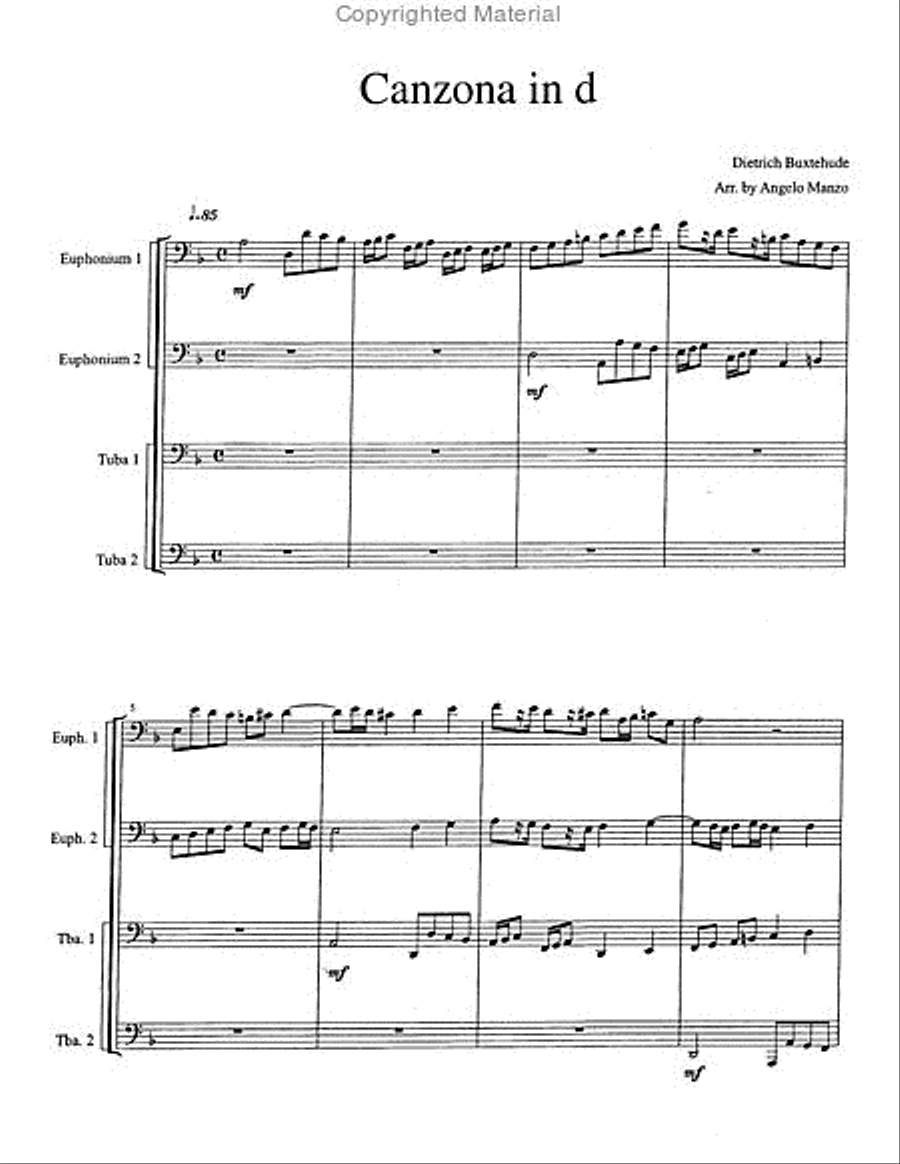 Canzona in d EETT scores gallery preview page 2