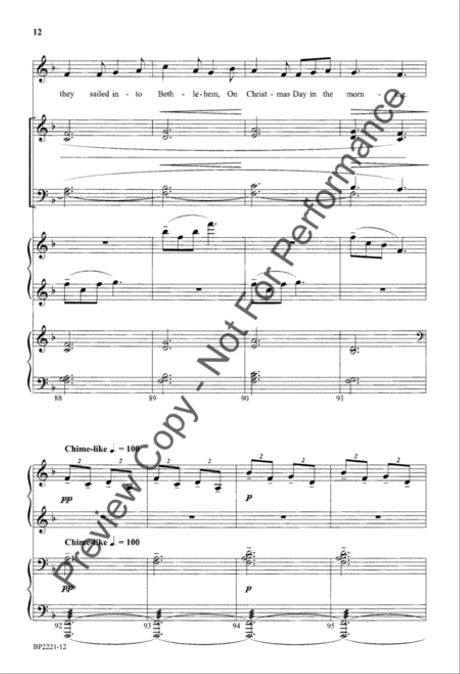 I Saw Three Ships - Hudson 4-Part scores gallery preview page 13