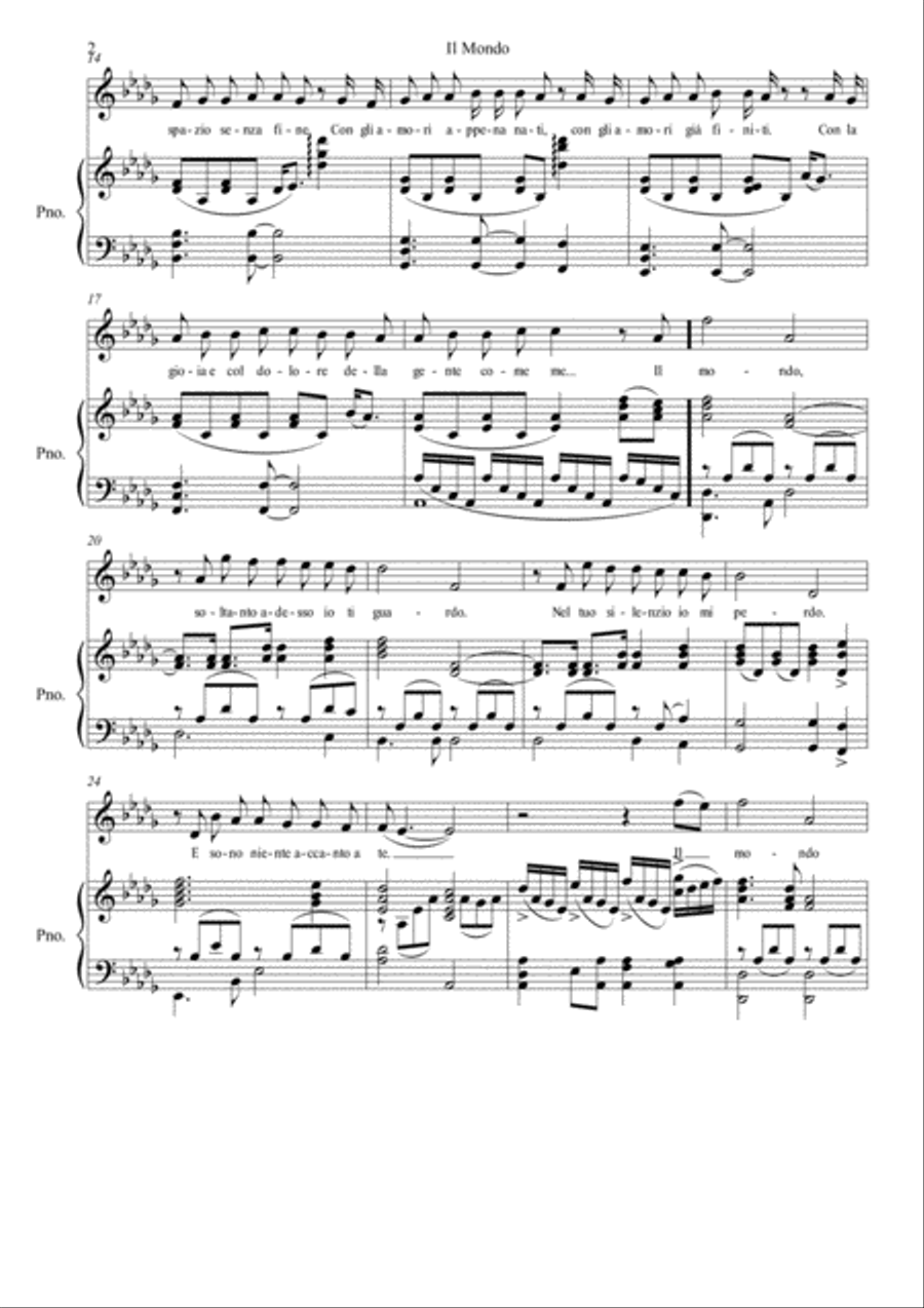Il Mondo Voice scores gallery preview page 2