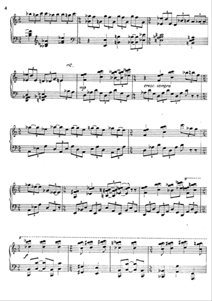 SONATA for Piano Piano Solo scores gallery preview page 5