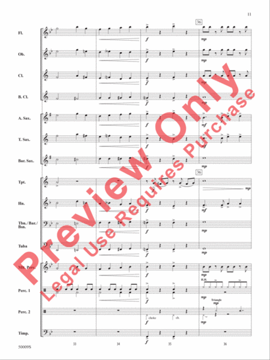 On to Victory Concert Band scores gallery preview page 12