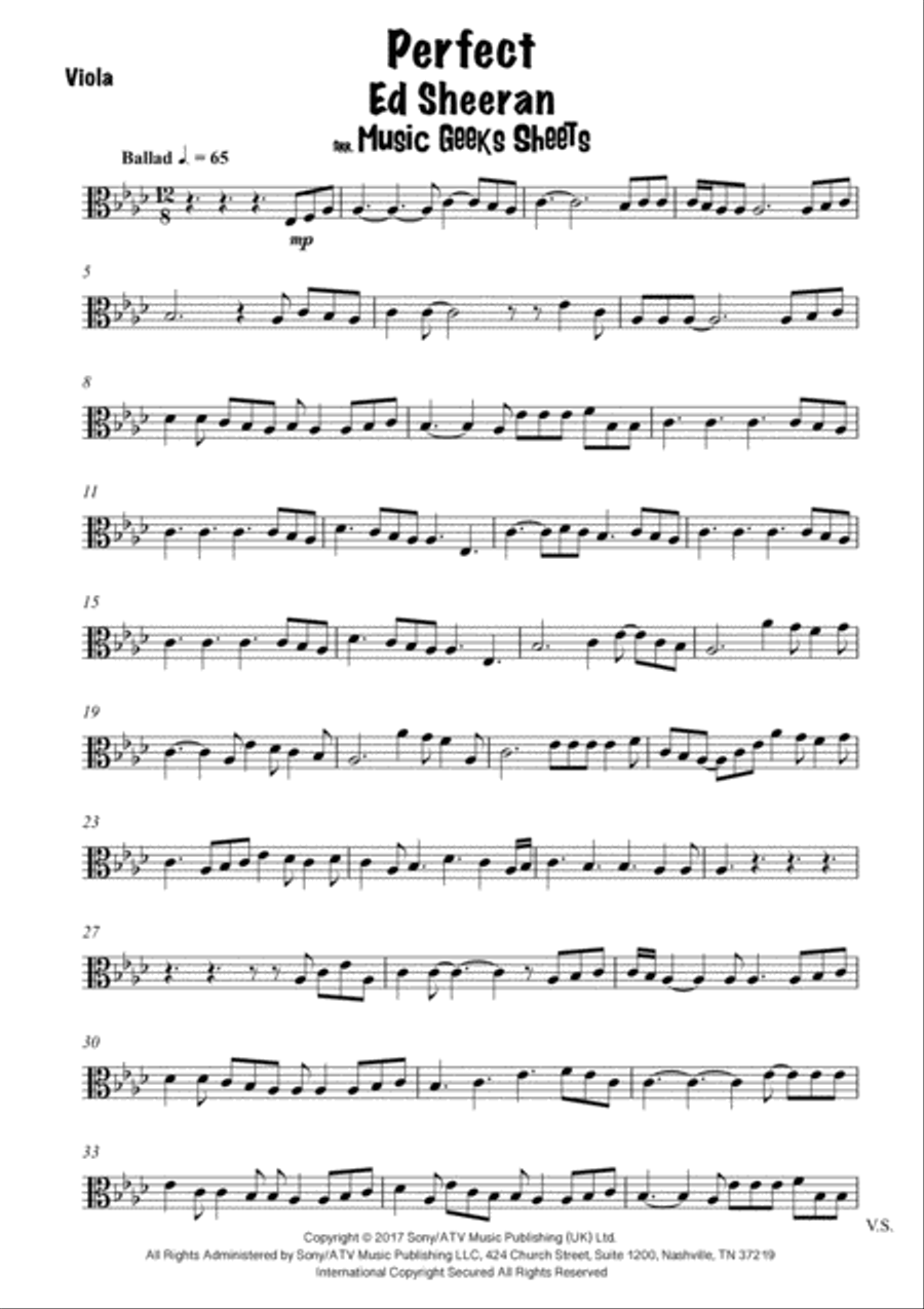Perfect Viola Solo scores gallery preview page 2