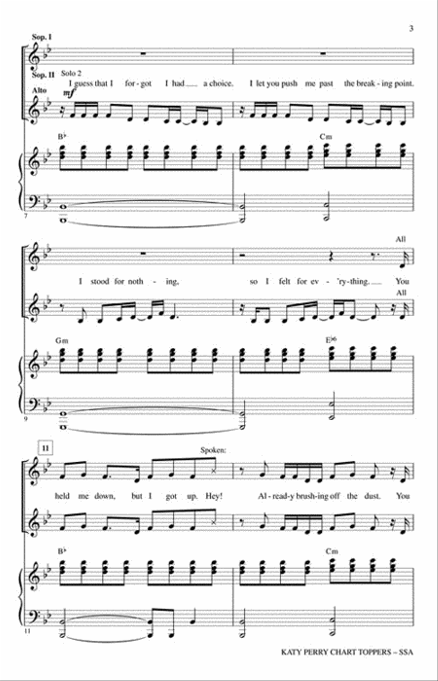 Katy Perry: Chart Toppers SSA scores gallery preview page 3