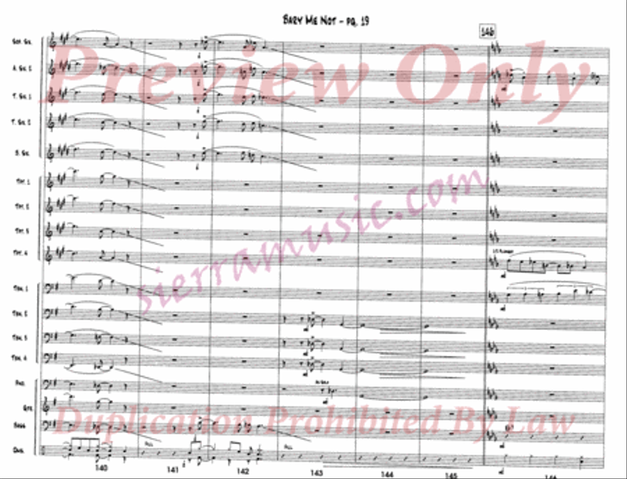 Bary Me Not Big Band scores gallery preview page 20