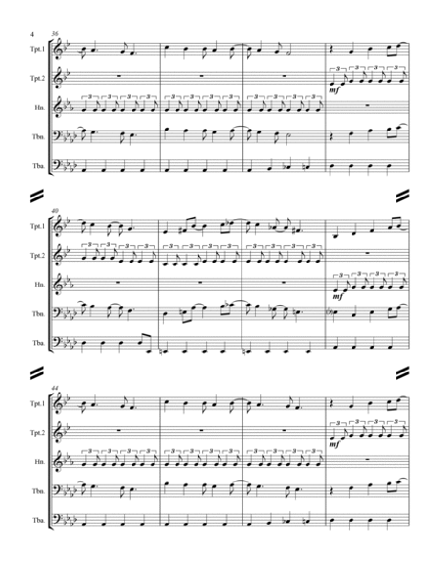 All I Want For Christmas Is You Horn scores gallery preview page 5