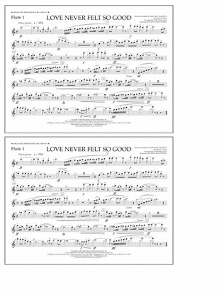 Love Never Felt So Good - Flute 1