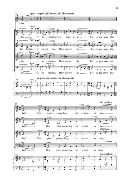 Lully, Lulla, Thou Little Tiny Child by Kenneth Leighton Choir - Digital Sheet Music