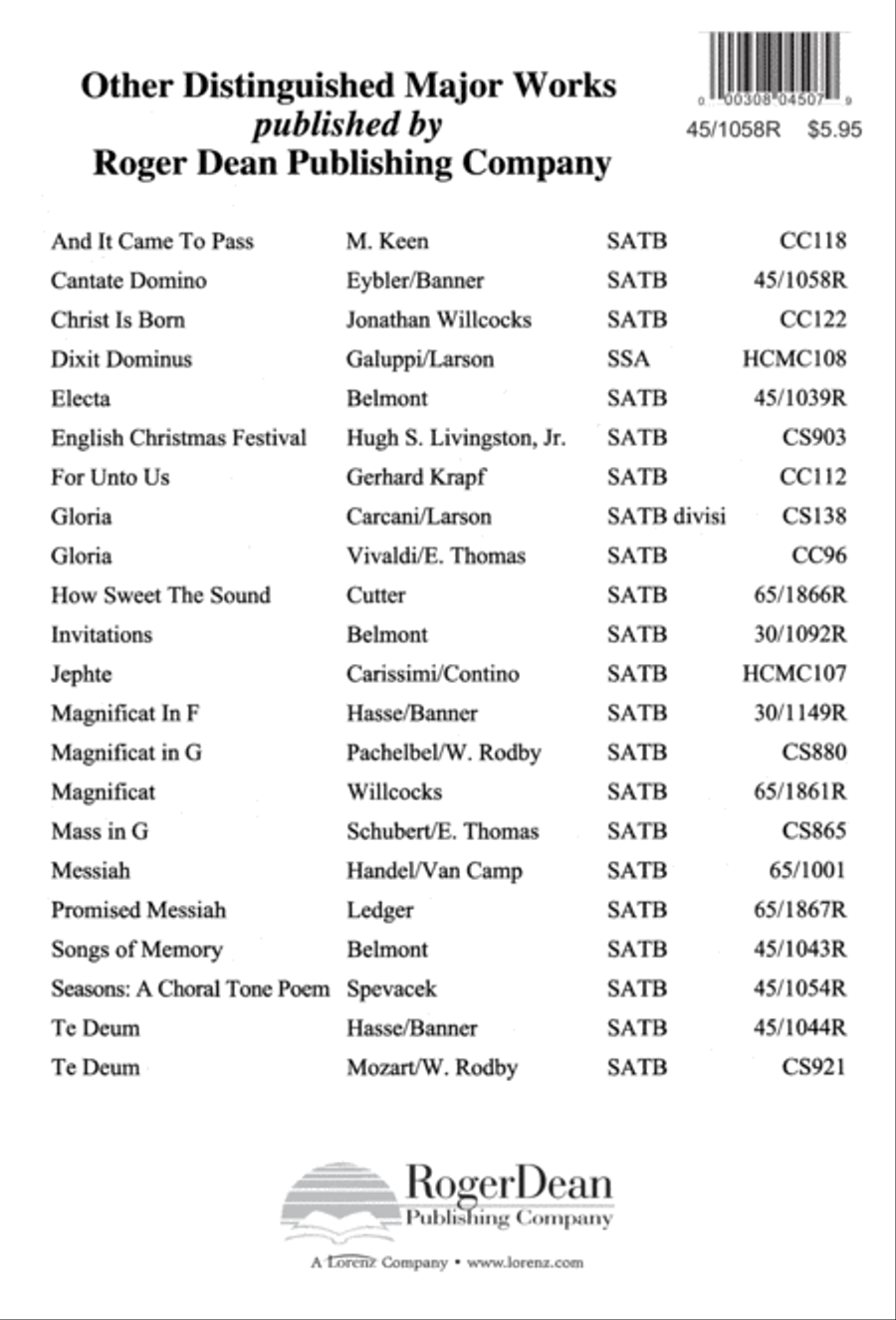 Cantate Domino 4-Part scores gallery preview page 28