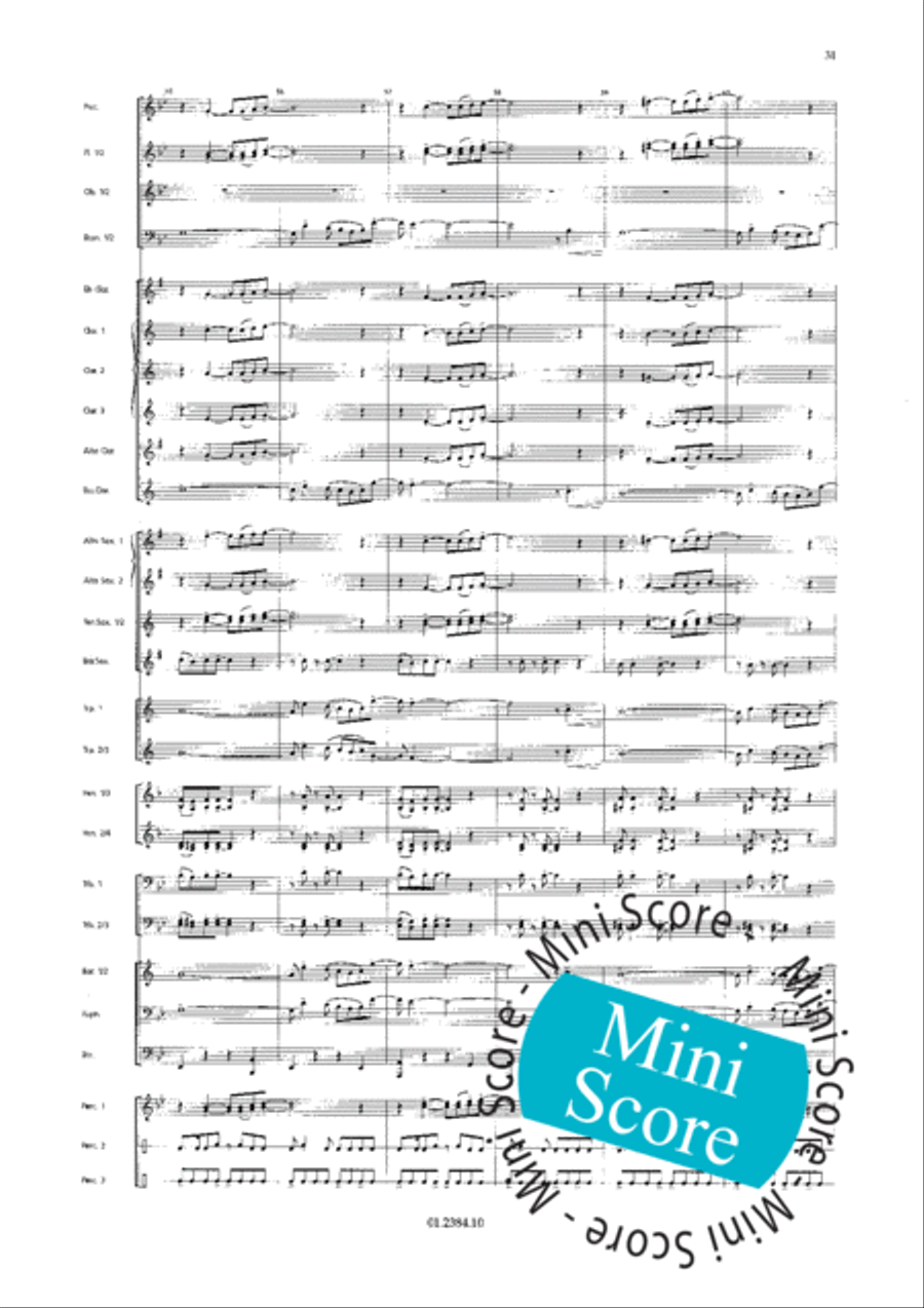Os Passaros Do Brasil Concert Band scores gallery preview page 39