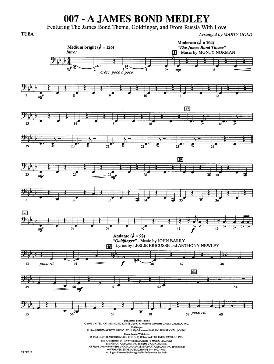 007 -- A James Bond Medley: Tuba