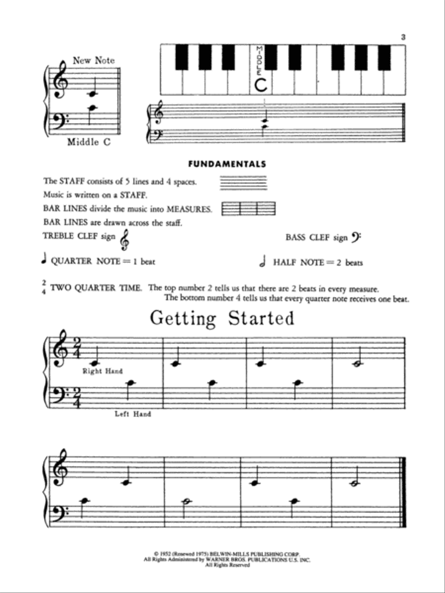 Piano Lessons Are Fun, Book 1 Piano Method scores gallery preview page 3