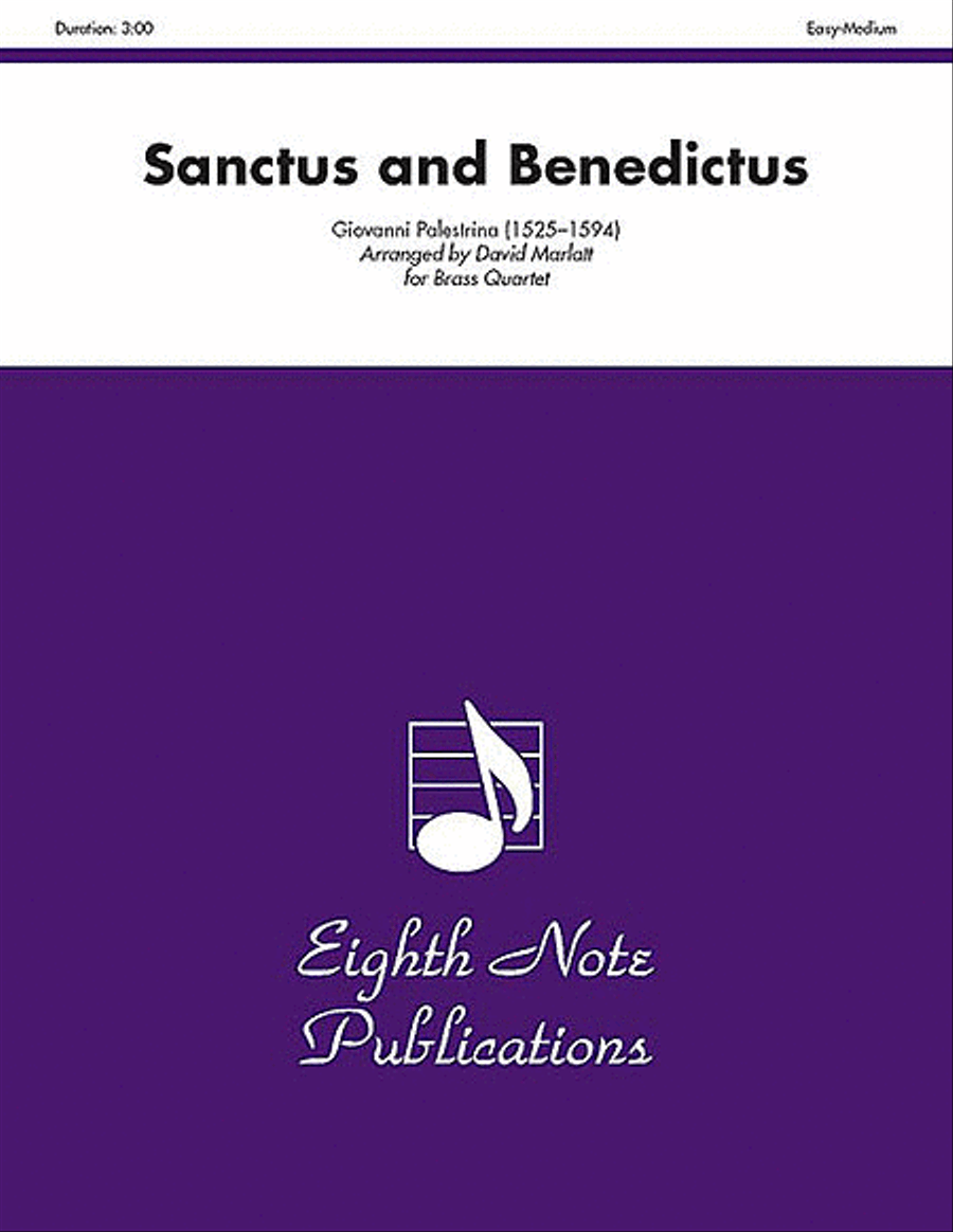 Sanctus and Benedictus Sanctus and Benedictus Brass Quartet scores gallery preview page 1