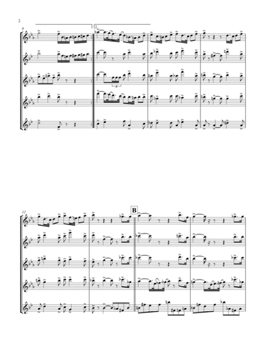 Coronation March (Db) (Saxophone Quintet - 1 Sop, 1 Alto, 2 Tenors, 1 Bari)