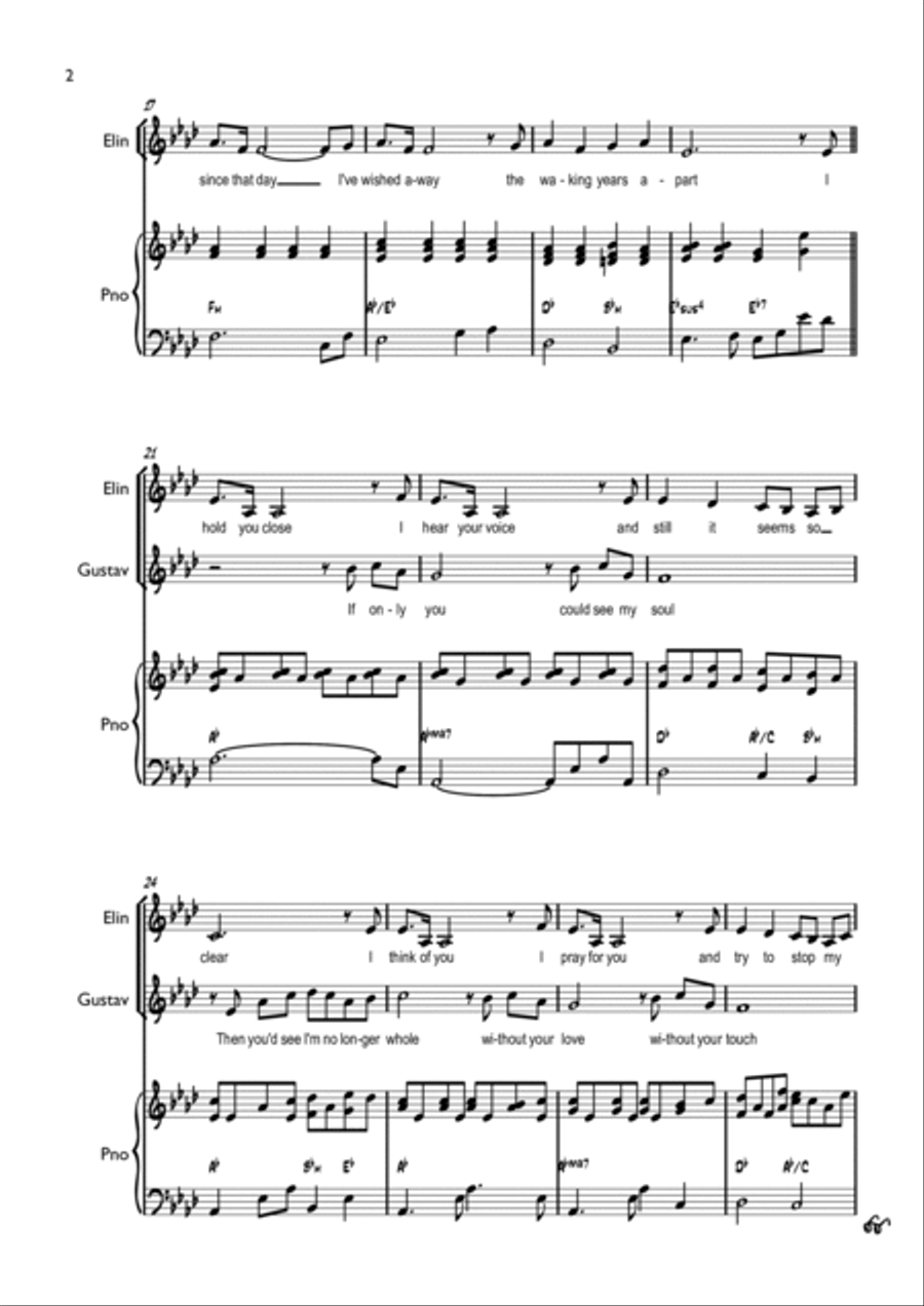 Trio (from the musical 'Berlin') Piano, Vocal, Guitar scores gallery preview page 2