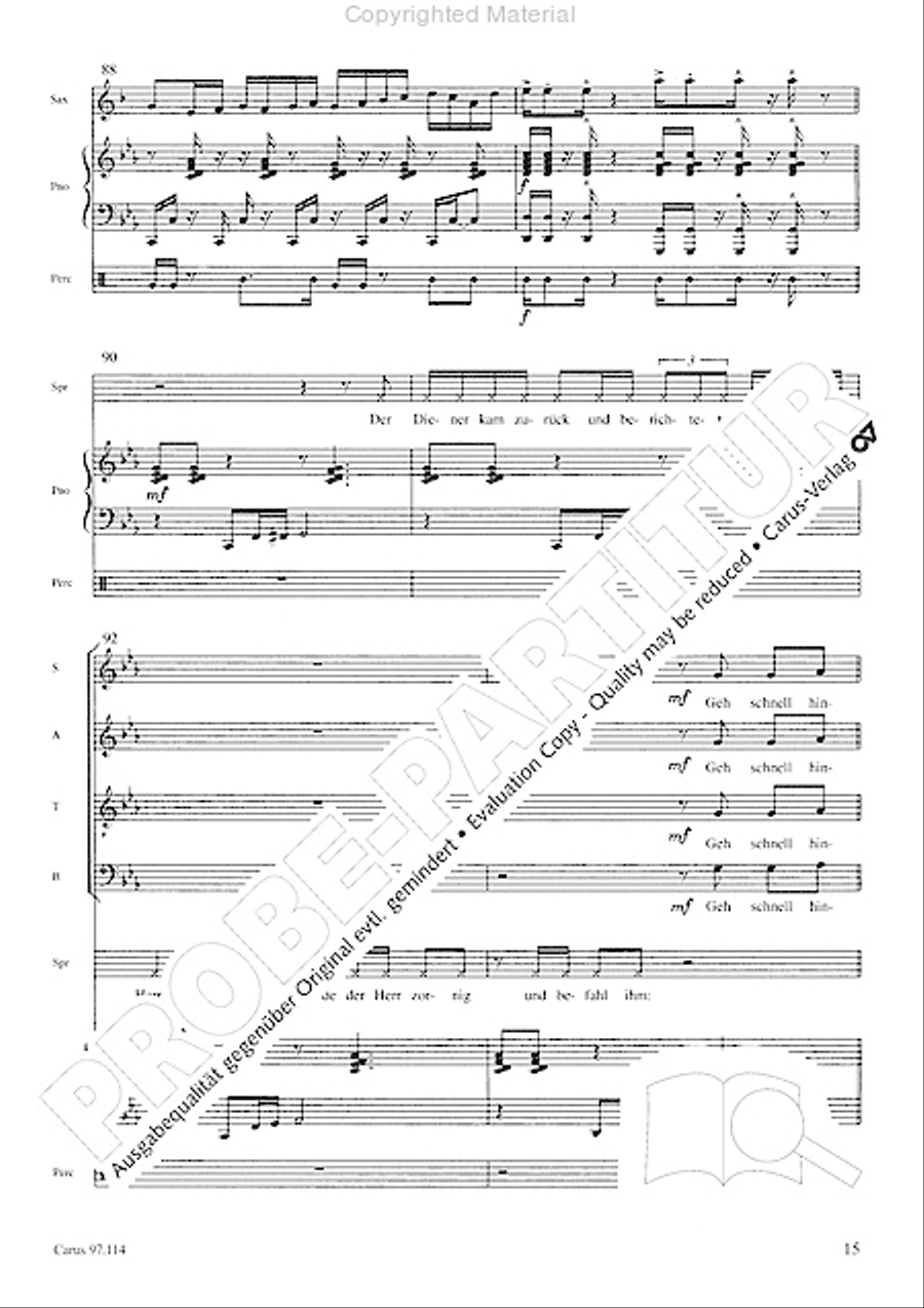 Kommt, es ist alles bereit 4-Part scores gallery preview page 16