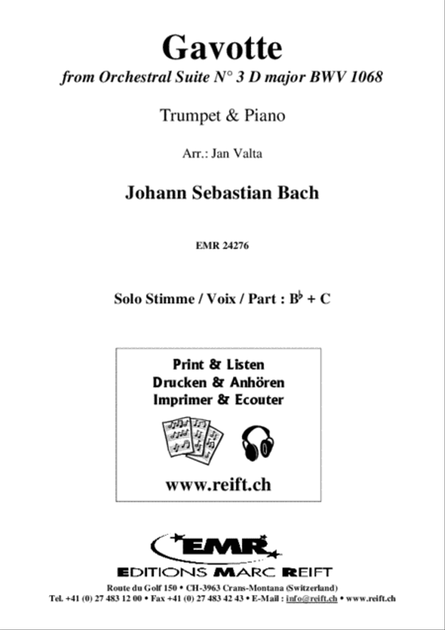 Gavotte Trumpet Solo scores gallery preview page 2