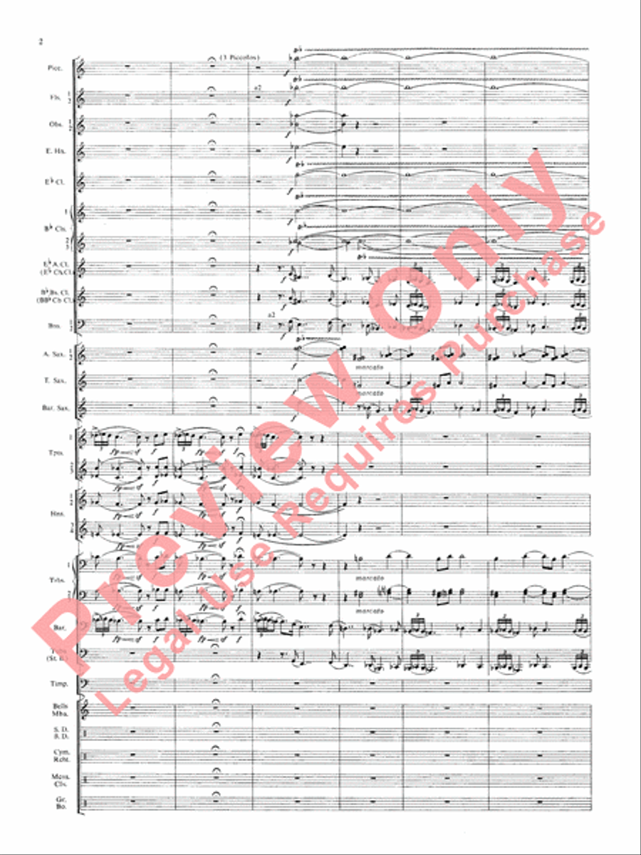 Symphonic Dance No. 3 (Fiesta) Concert Band scores gallery preview page 5