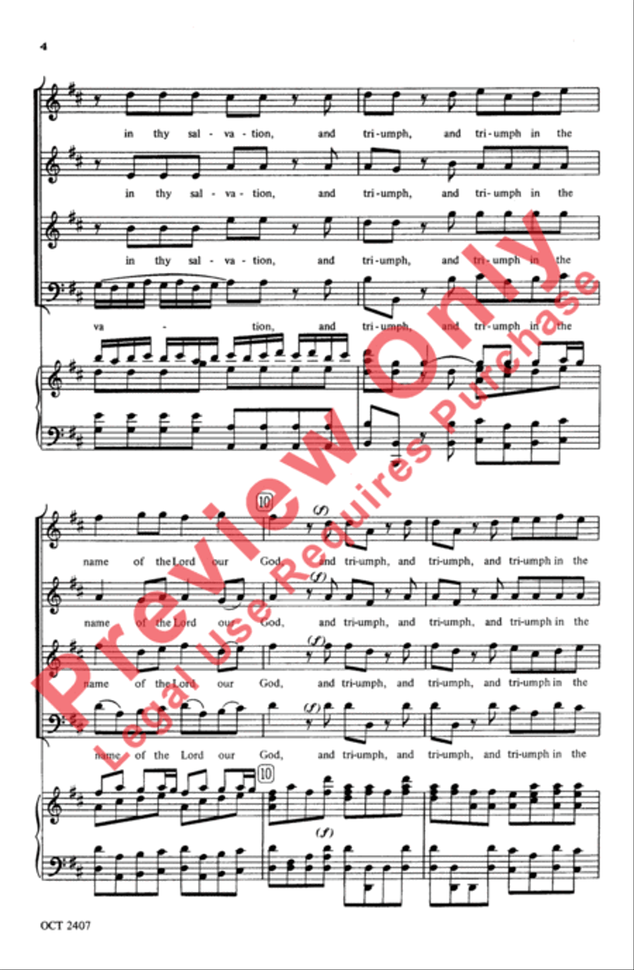 We Will Rejoice in Thy Salvation 4-Part scores gallery preview page 4