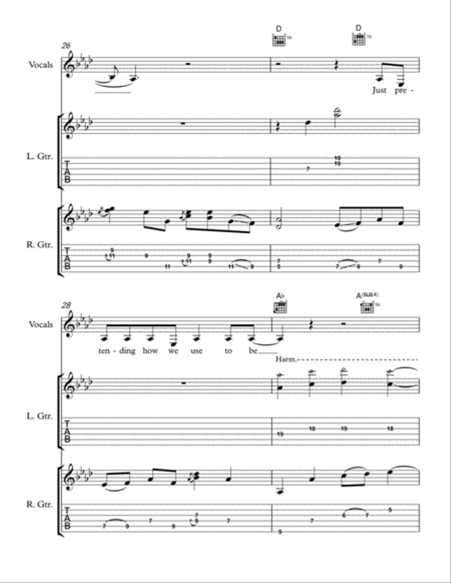 Angel of Destiny Electric Guitar scores gallery preview page 5