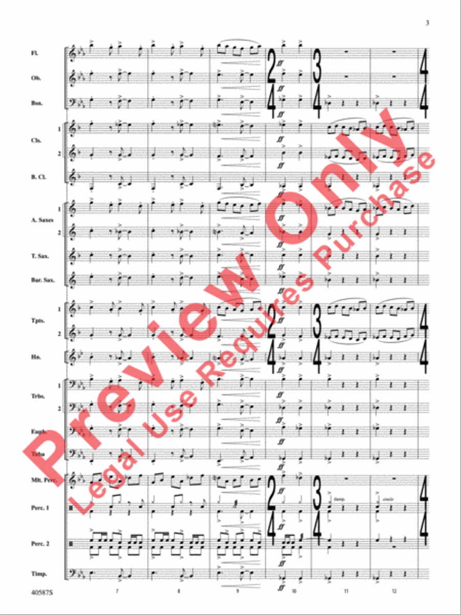 Rondo Picoso Concert Band scores gallery preview page 4