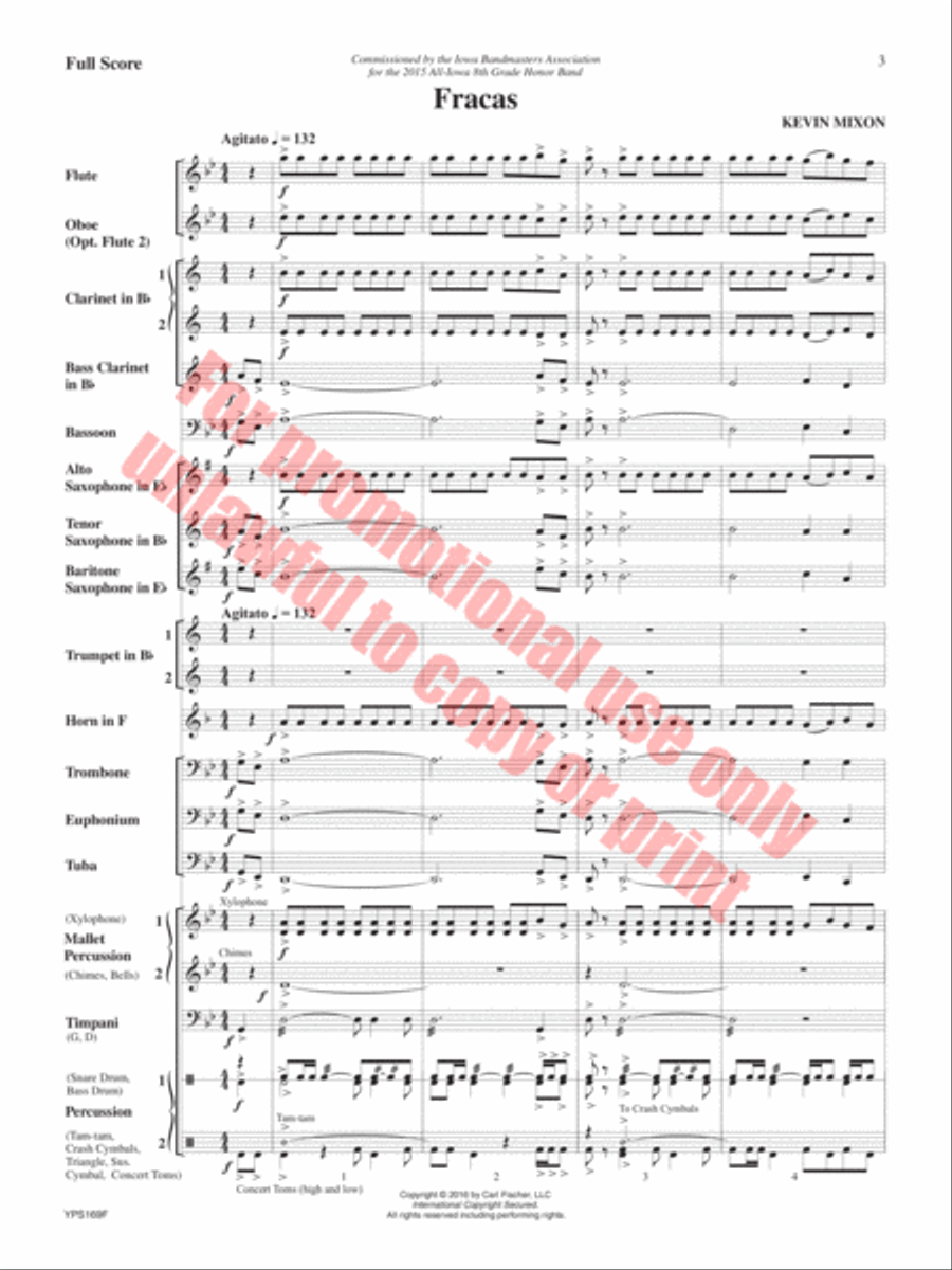 Fracas Fracas Concert Band scores gallery preview page 4