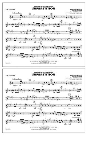 Superstition - 1st Bb Trumpet