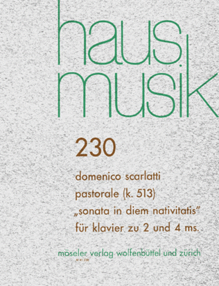 Book cover for Pastorale (Sonata) K 513