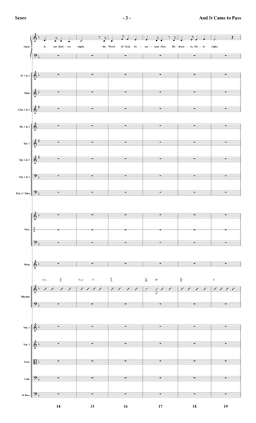 And It Came to Pass - Orchestral Score and Parts