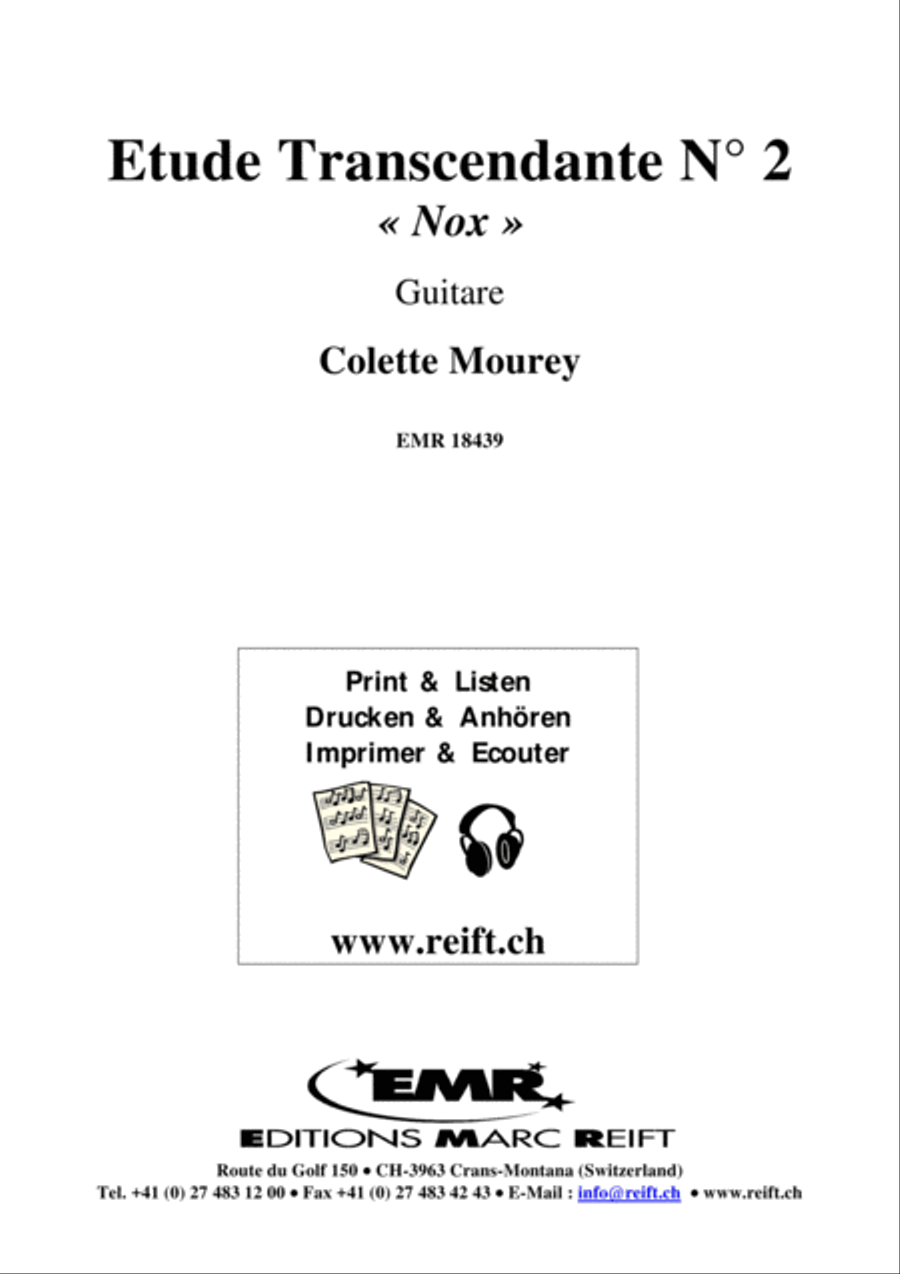 Etude Transcendante No. 2 Classical Guitar scores gallery preview page 2