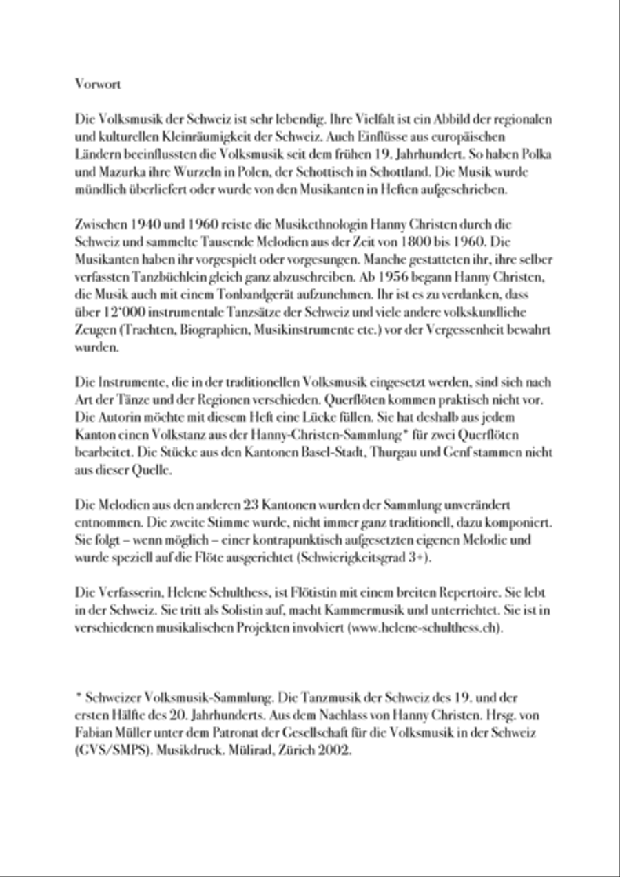 26 Swiss Folk Dances for 2 flutes and accompaniment Flute Duet scores gallery preview page 5