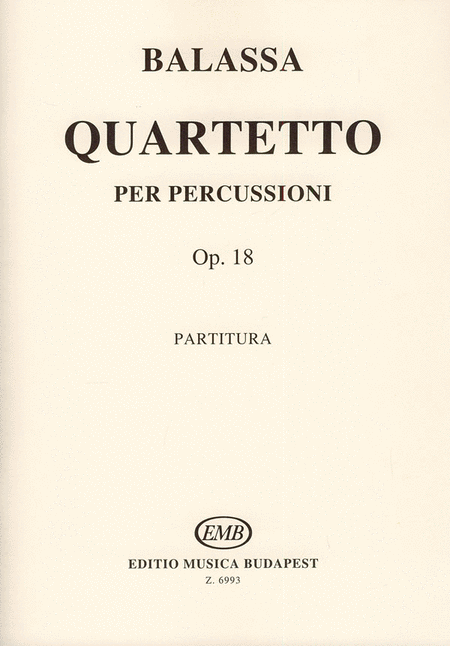 Quartetto per percussioni op. 18