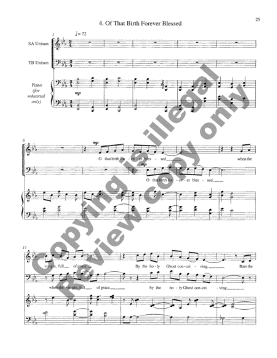 In Excelsis Gloria In Excelsis Gloria 4-Part scores gallery preview page 6