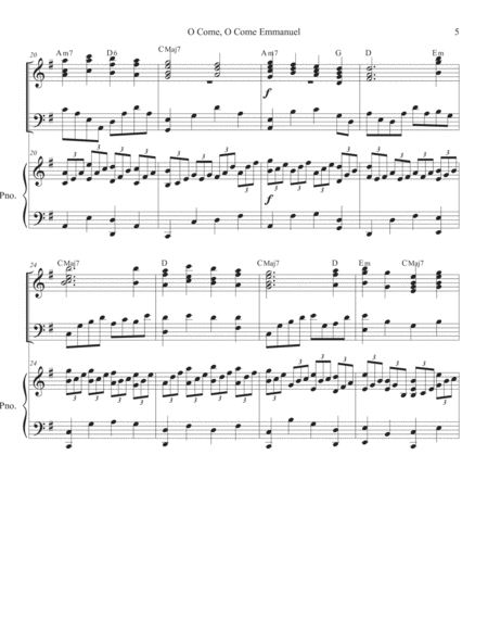 O Come, O Come Emmanuel (Veni Veni) Twin piano - Organ Piano