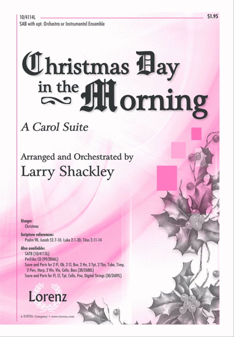 Christmas Day in the Morning 3-Part scores gallery preview page 1