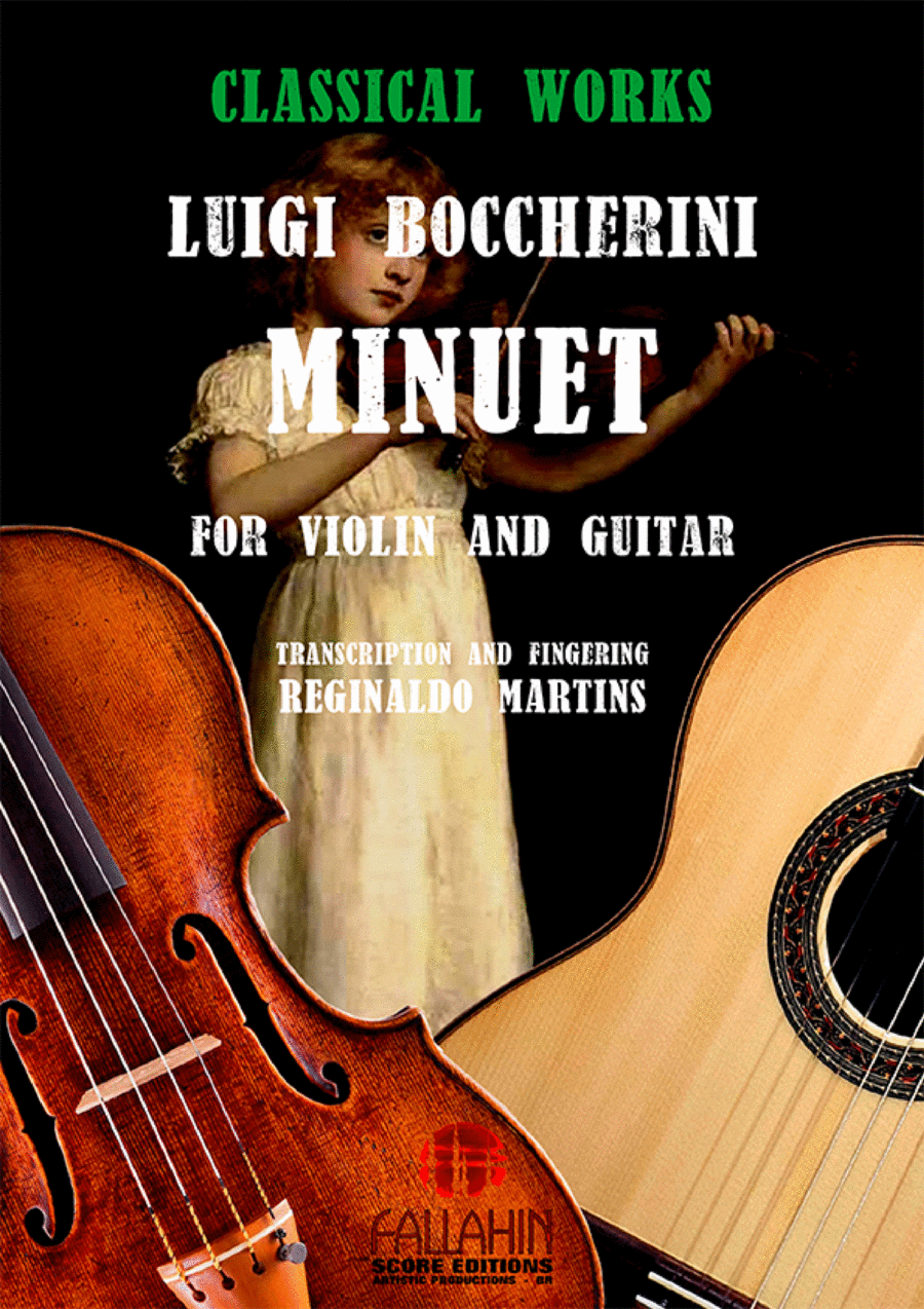 MINUET - LUIGI BOCCHERINI - FOR VIOLIN AND GUITAR String Duet scores gallery preview page 1