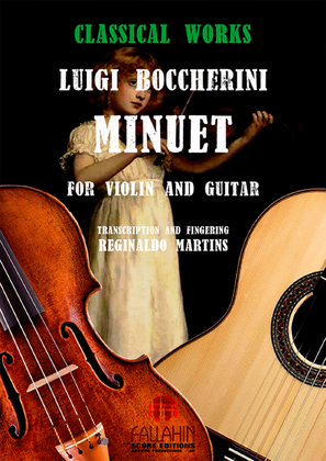 Book cover for MINUET - LUIGI BOCCHERINI - FOR VIOLIN AND GUITAR