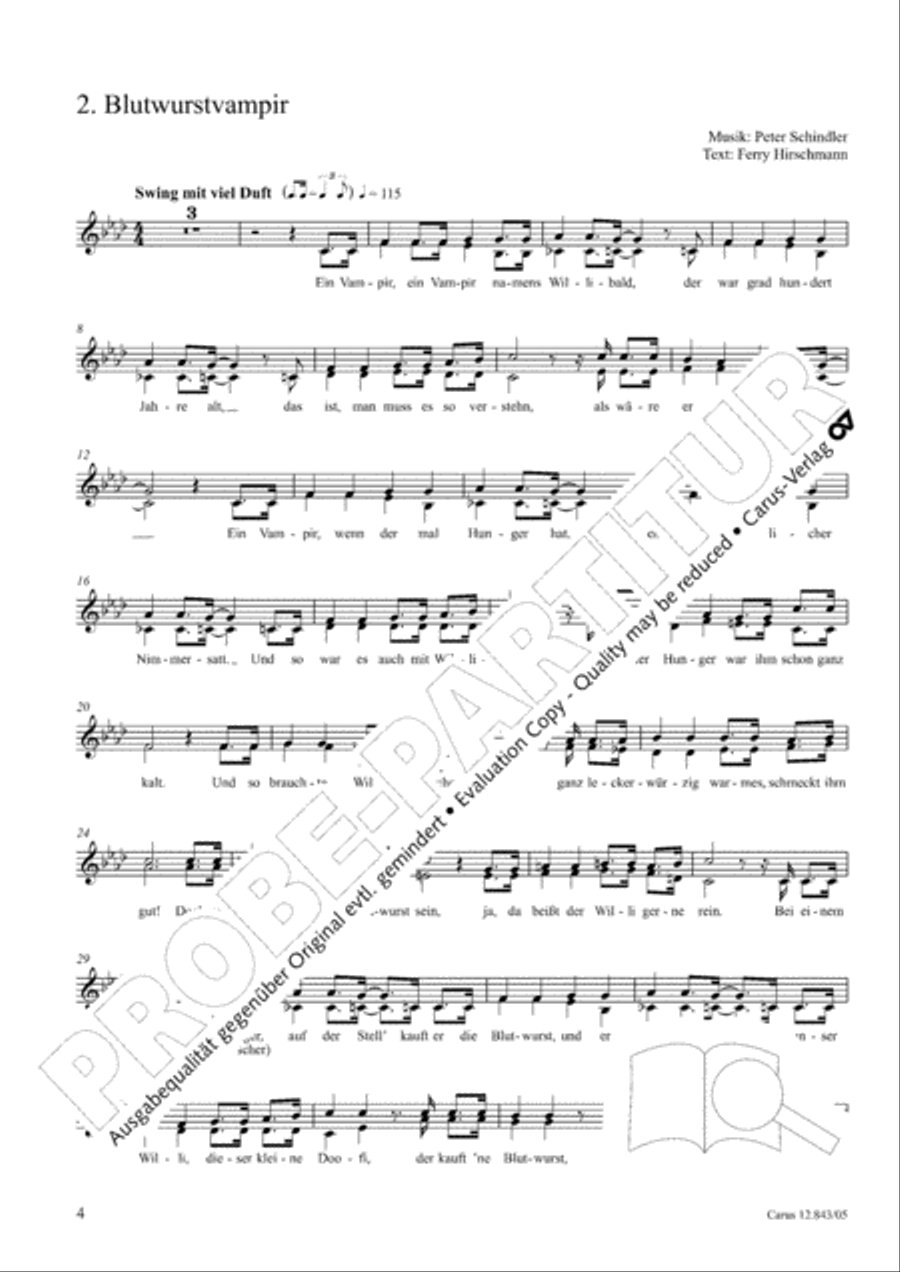 Gruselsongs, Band 1 Choir scores gallery preview page 5