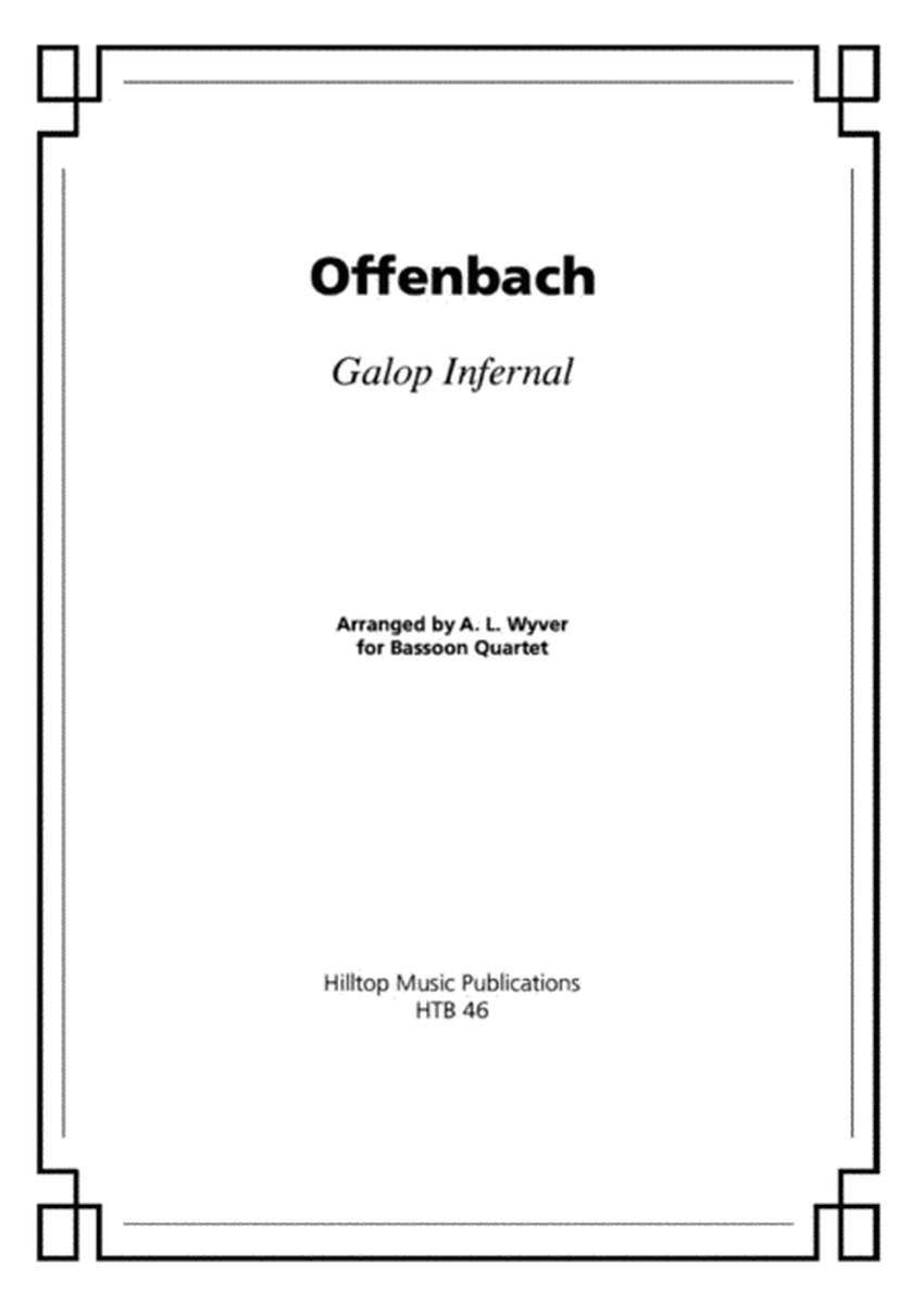 Galop Infernal arr. bassoon quartet image number null