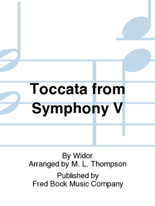 Book cover for Toccata from Symphony V