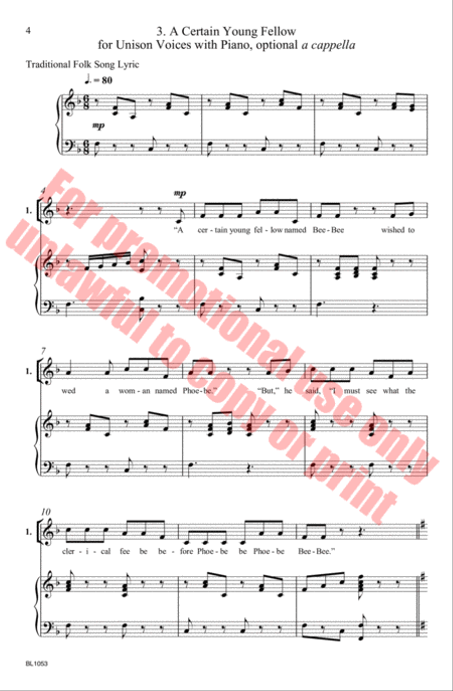 Five Fun Rounds Unison Choir scores gallery preview page 5