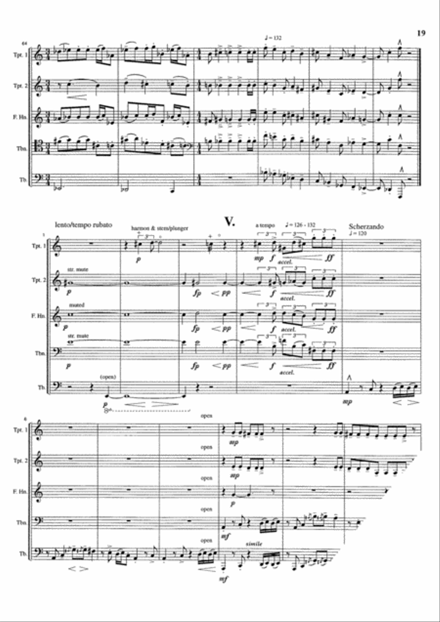 Brass Quintet Brass Ensemble scores gallery preview page 7