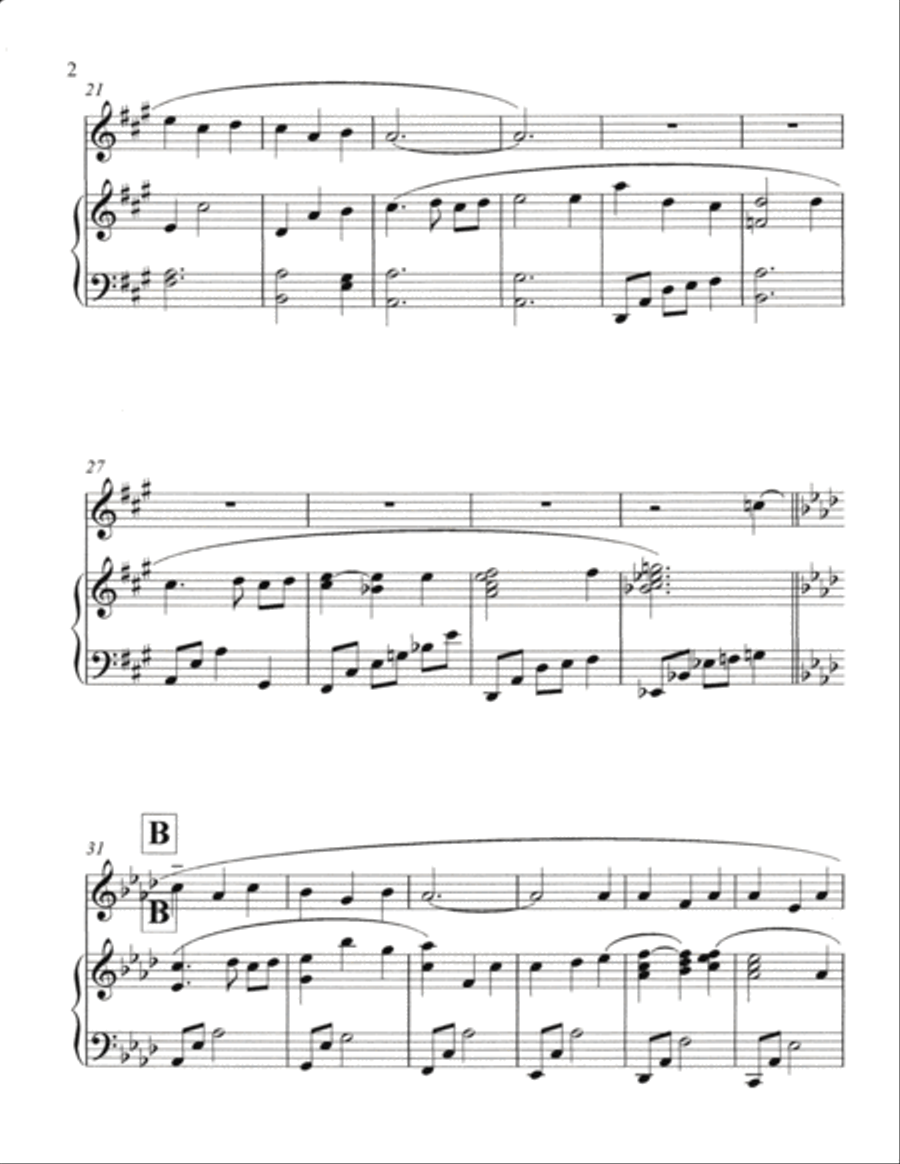 How Blessed Be the Tie That Binds Flute Solo scores gallery preview page 3