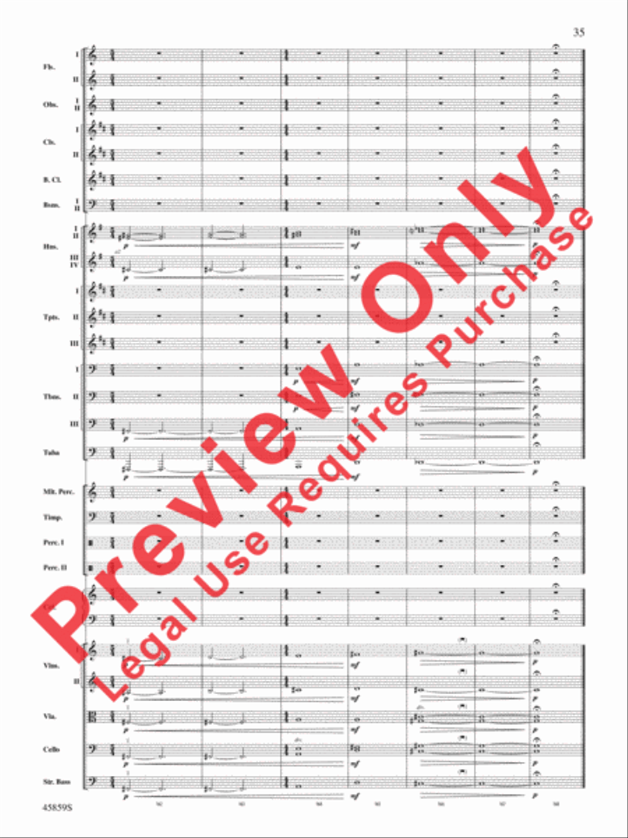 Fantastic Beasts and Where to Find Them Full Orchestra scores gallery preview page 35