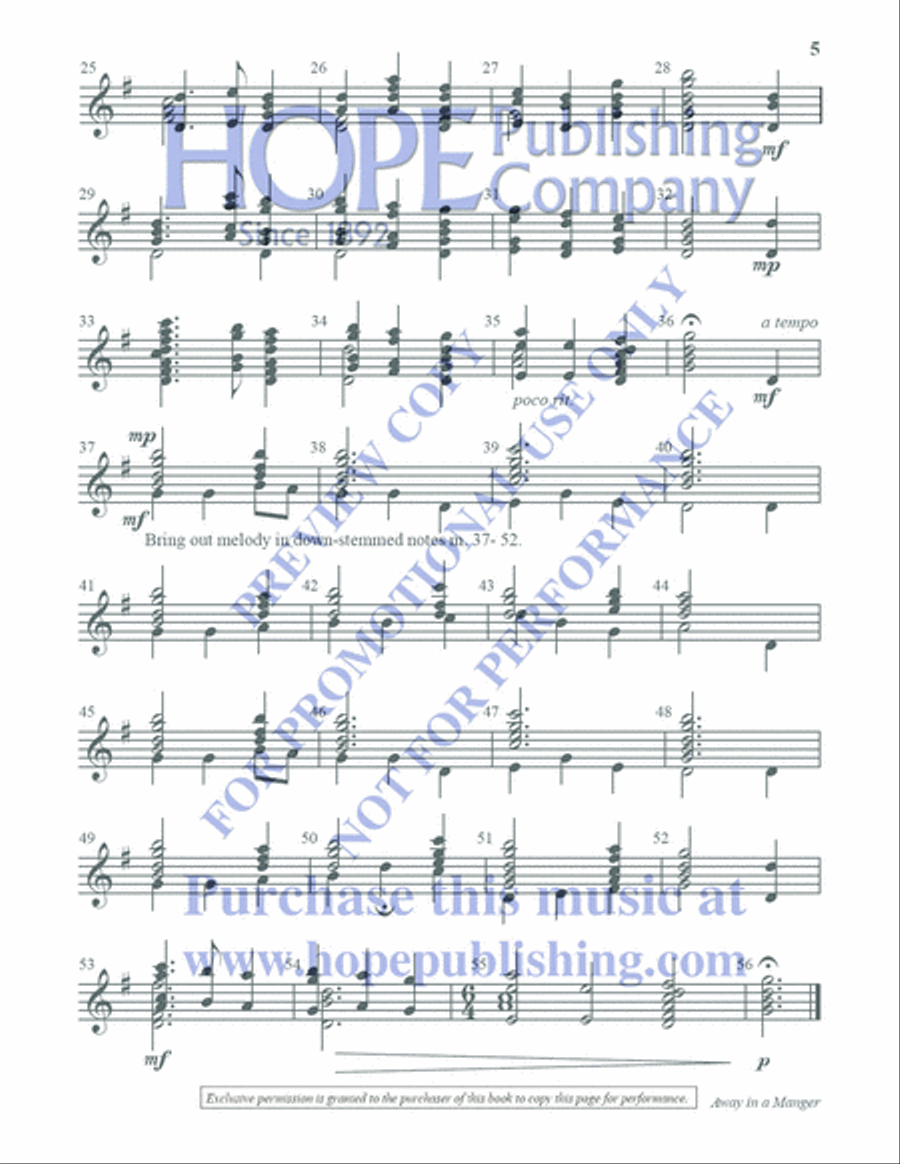 Ring with Less for Christmas Handbell Choir scores gallery preview page 6
