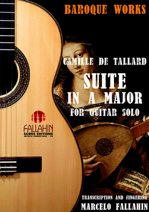 Book cover for LUTE SUITE IN A MAJOR - CAMILLE DE TALLARD - FOR GUITAR SOLO