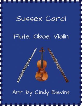 Book cover for Sussex Carol, for Flute, Oboe and Violin