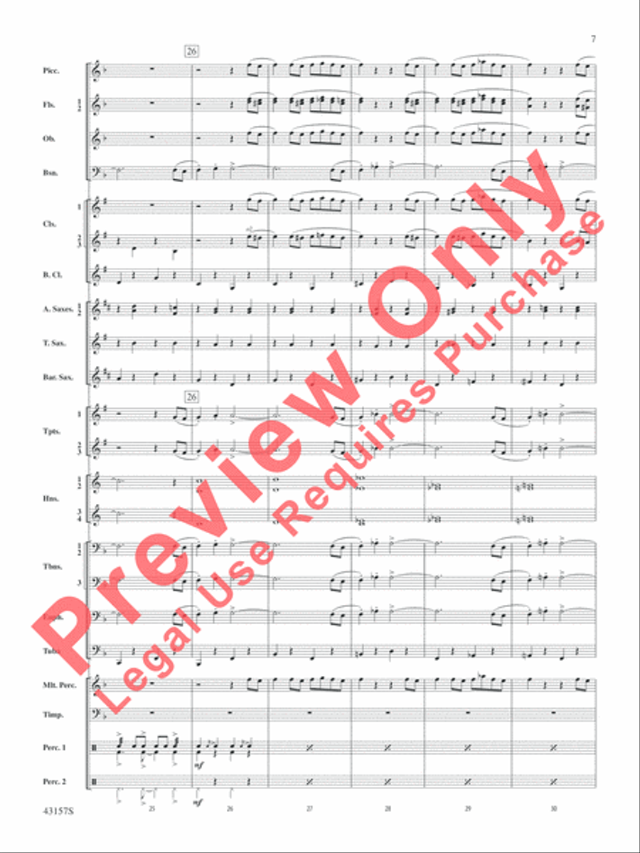 Gershwin by George! Concert Band scores gallery preview page 8