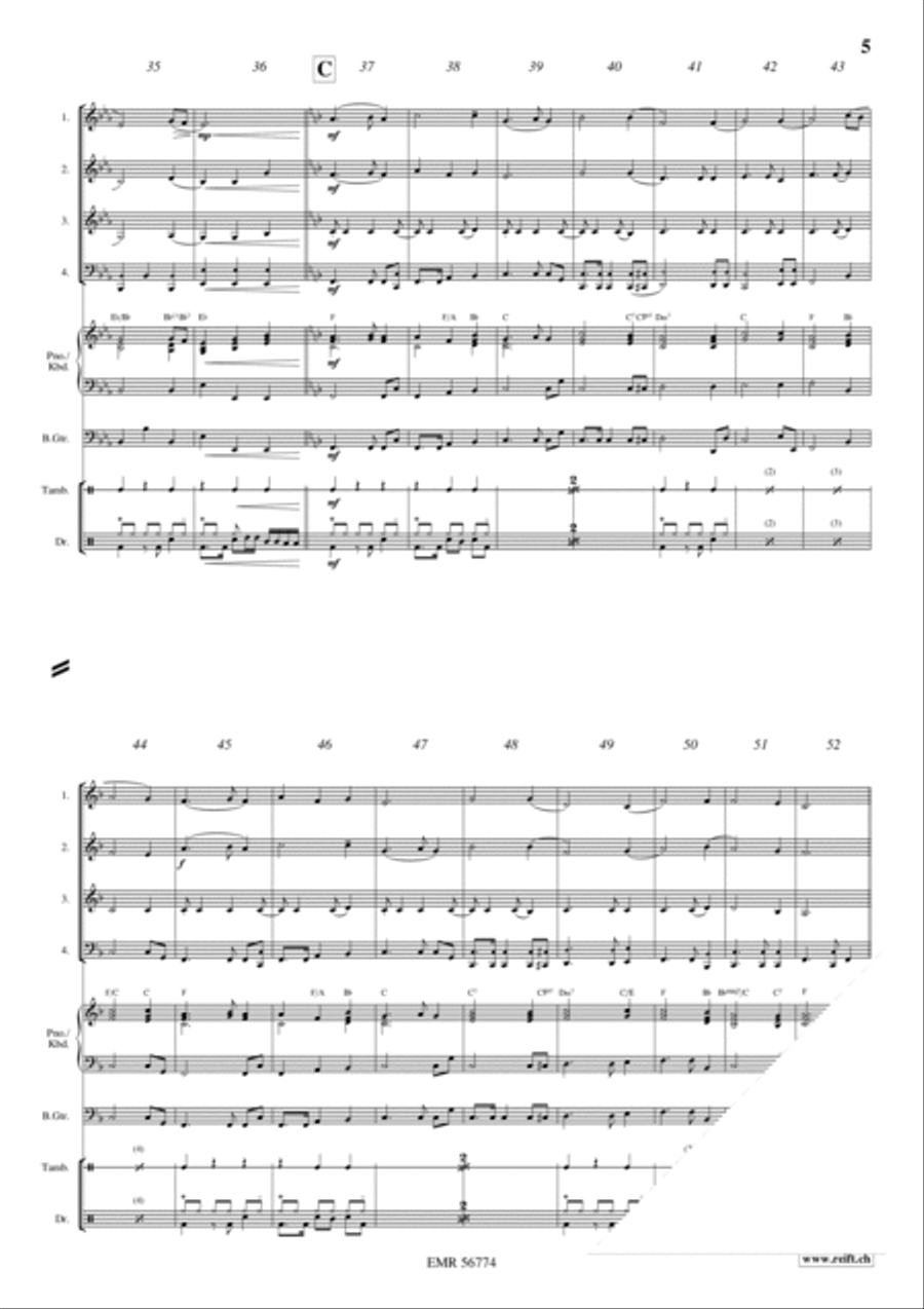 Andante Grazioso Andante Grazioso Brass Quartet scores gallery preview page 5