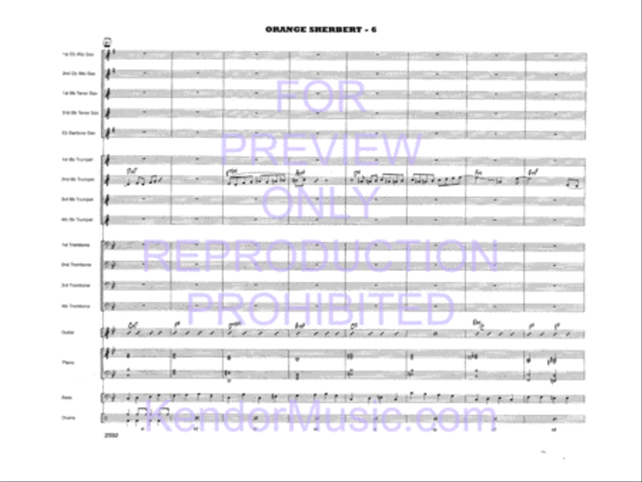 Orange Sherbert Jazz Ensemble scores gallery preview page 9