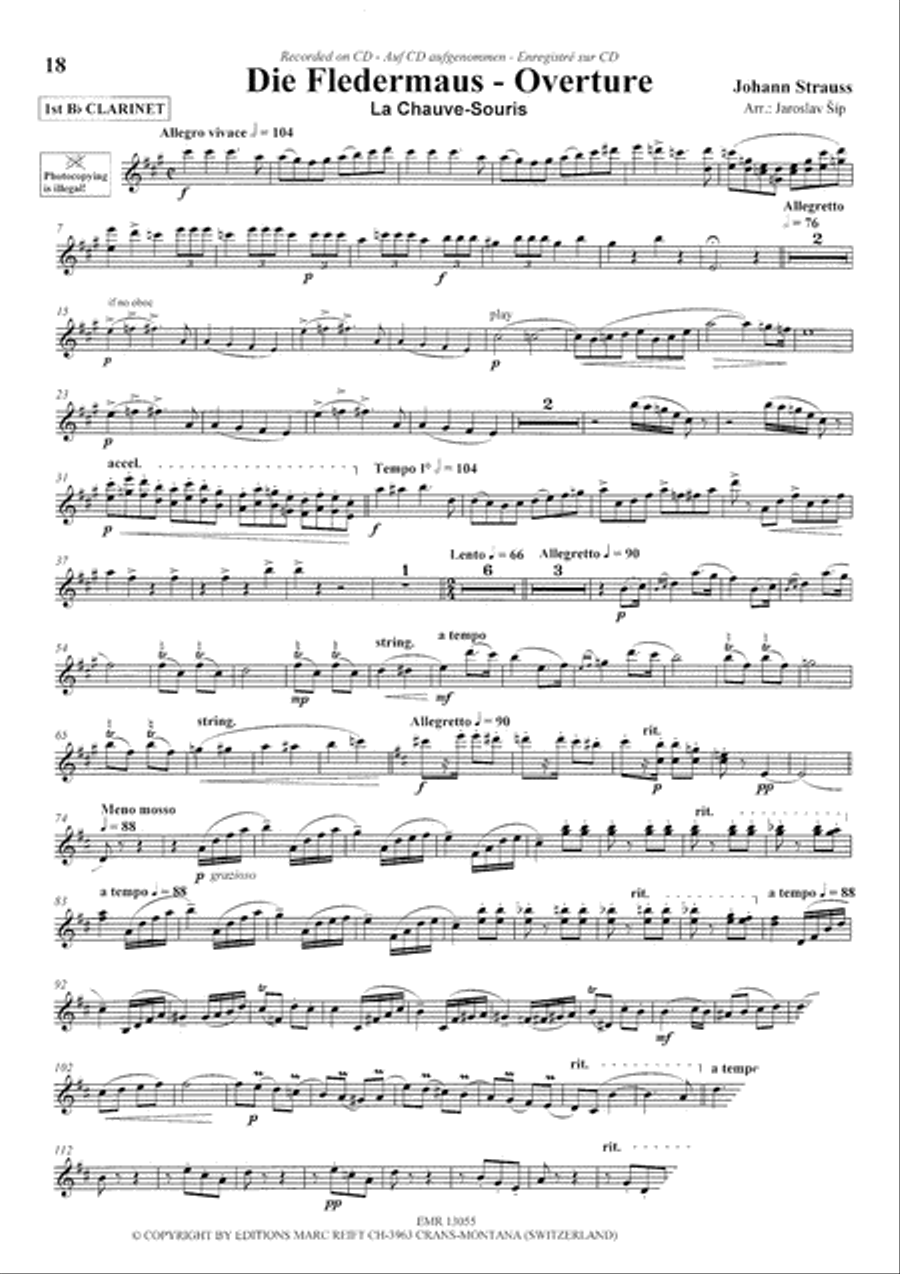 Play The 1st Clarinet With The Philharmonic Wind Orchestra Concert Band scores gallery preview page 7